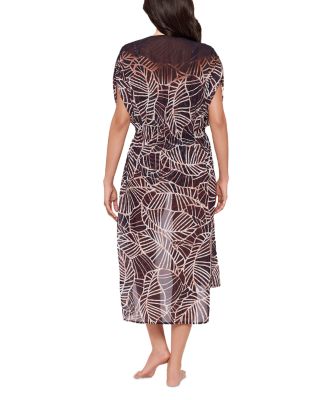 Lets Be Fronds Swim Cover-Up Kimono