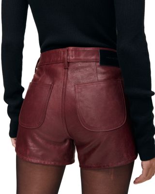 Zoie Leather Shorts
