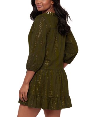 Jacquard Swim Cover-Up Beach Dress