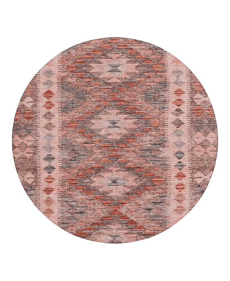 Dalyn Rug Company Solace Washable Sl13 Round Area Rug 8'0 X 8'0 In Orange