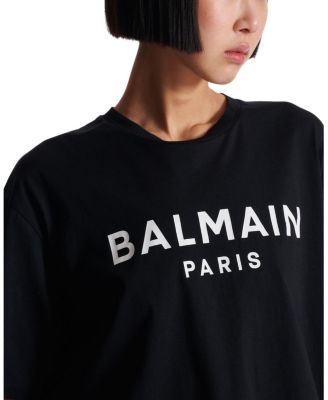  T-Shirt With Balmain Paris Print