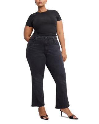 Soft Tech Good Standard Kick Flare Jeans in Black 390