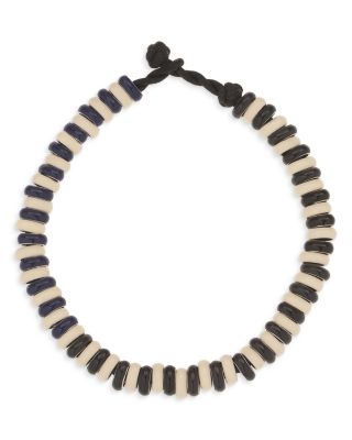 Sterling Silver Midnight Stripes Full Enamel Mini Bead Cord Bracelet