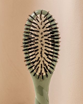 N.01 The Small Universal Shine & Care Hair Brush - Almond Green