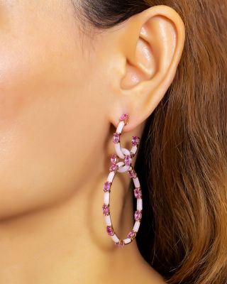 Dolce Pink Opal & Pink Sapphire Earrings in 18K Rose Gold