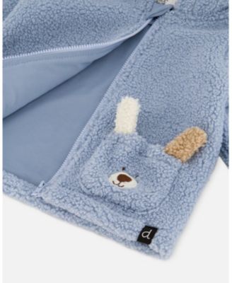 Boys' Plush Hooded Jacket - Baby