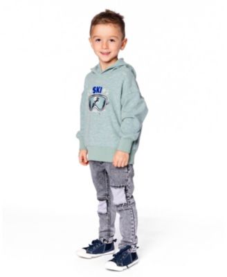 Boys' French Terry Pants with Contrasting Patch - Big Kid