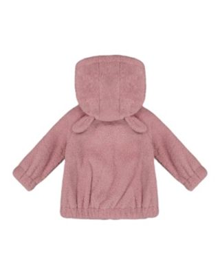 Girls' Hooded Full Zip Cat Plush Jacket - Little Kid, Big Kid