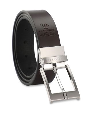 Men's T Embossed Leather Belt
