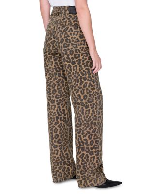 Hugh High Rise Jeans in Leopard