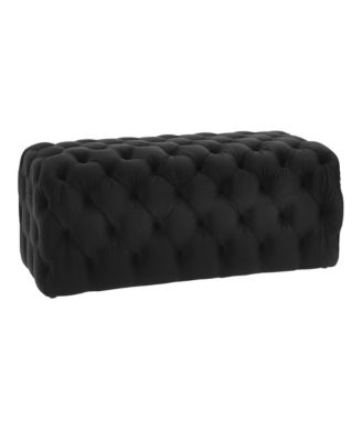 Kaylee Velvet Ottoman