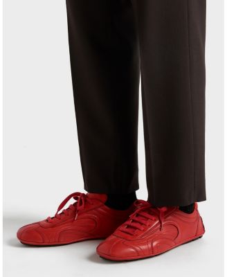 Men's Montecarlo Re-Edition 2005 Antiqued Nappa Leather Sneakers in Red