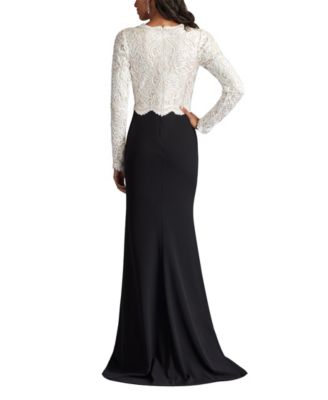 Verae Embroidered Bodice Gown