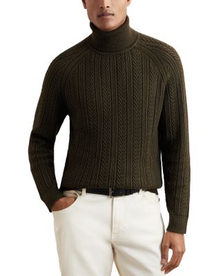 Dartford Cable Knit Turtleneck Sweater