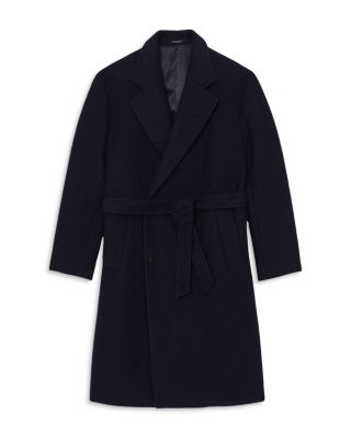 Clavis Boucl&eacute; Belted Double Breasted Overcoat