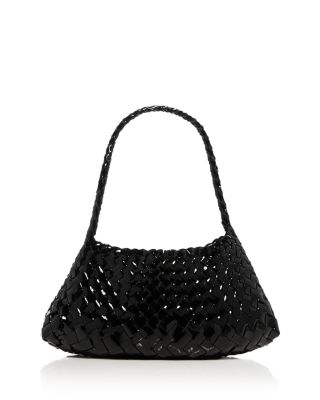 Rosanna Woven Patent Leather Shoulder Bag