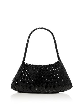 Dragon Diffusion Rosanna Woven Patent Leather Shoulder Bag