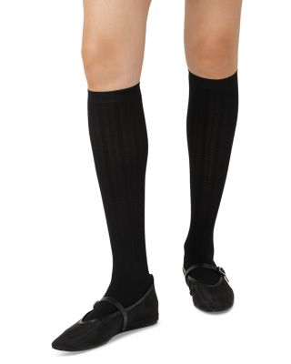 Cable Knee Socks