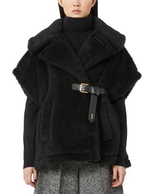 Newabavo1 Alpaca Wool & Silk Cape Coat