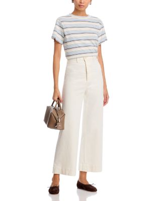 The Seafair High Rise Ankle Flare Jeans in Vintage Stone