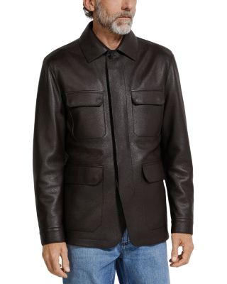 Leather Field Jacket