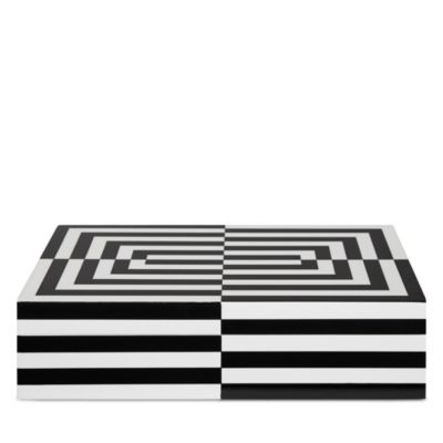 Large Lacquer Op Art Box