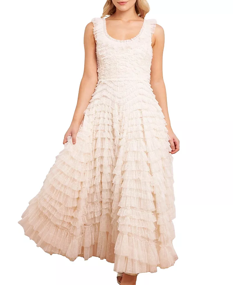 Needle & Thread Hattie Scoop Neck Ankle Gown