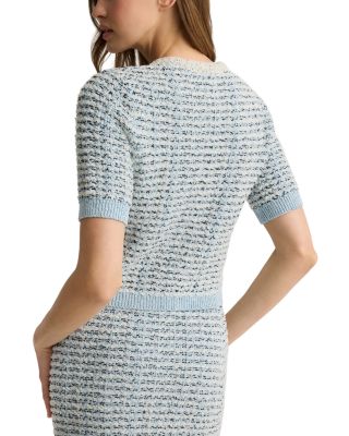 Soft Eyelash Sequin Knit Sweater