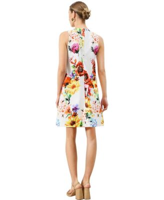 Bold Floral Shift Dress