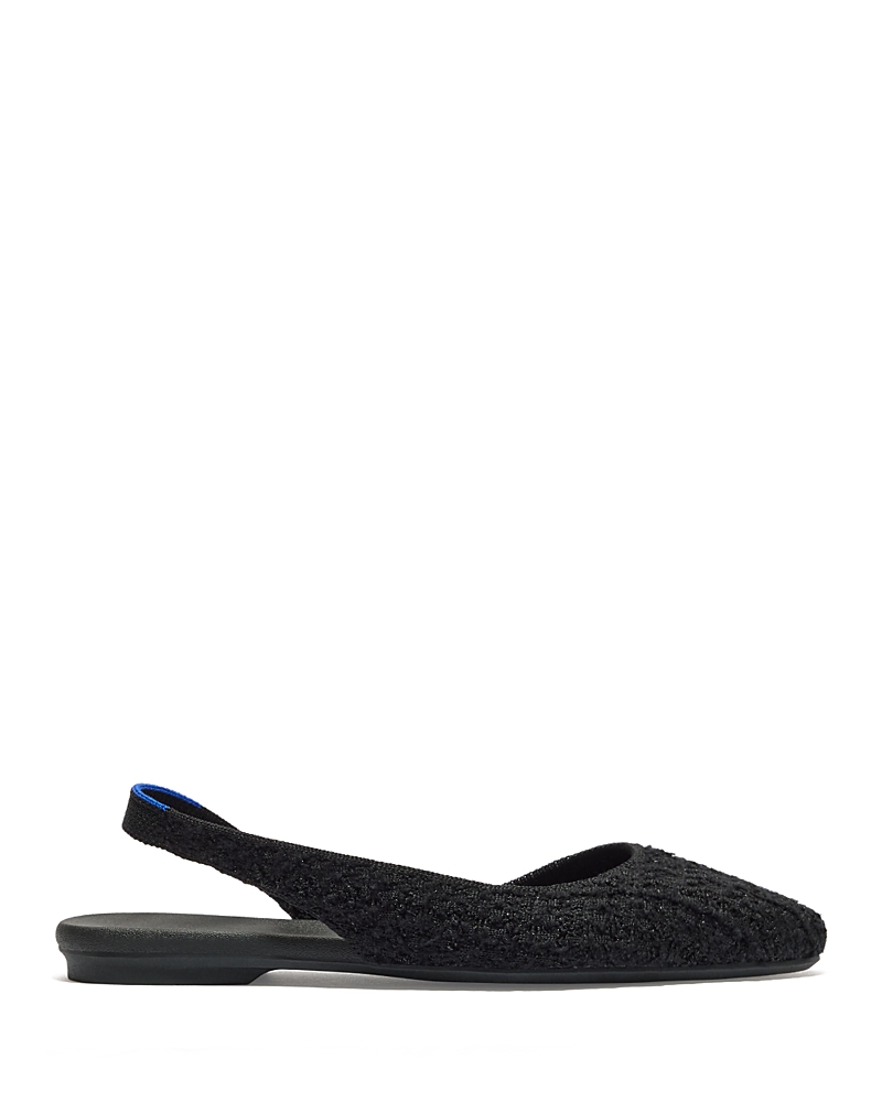 Rothys The Almond Slingback Flats In Black