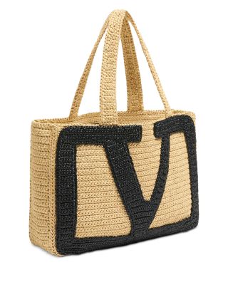 Viva Superstar Large Raffia Shopping Tote Bag