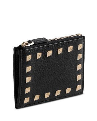 Rockstud Zip Card Case