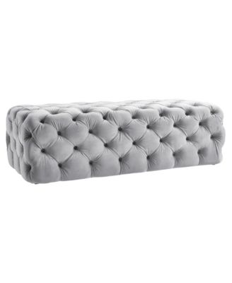 Kaylee Velvet Ottoman