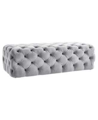 Kaylee Velvet Ottoman