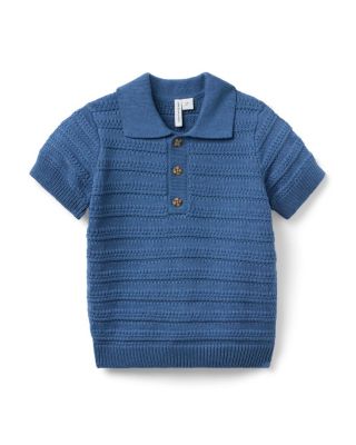  Unisex Textured Knit Polo