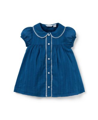 Girls' Textured Stripe Collar Dress - Baby