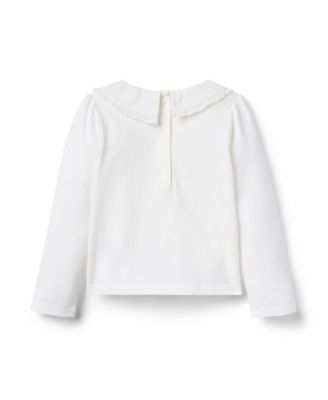  Girls' Ruffle Collar Top - Baby, Little Kid, Big Kid