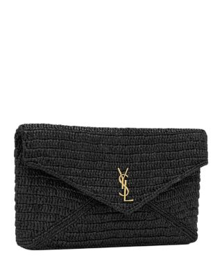  Cassandre Large Envelope Pouch In Raffia