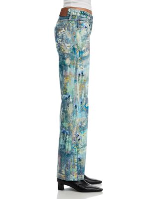 We The Free Tennessee Low Rise Illusions Jeans in Floral Canvas