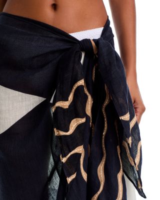 Catch Of The Day Sarong Swim Cover-Up