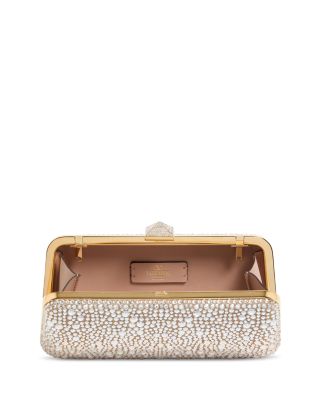 Carry Secrets Rhinestone Minaudiere Clutch