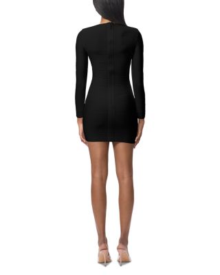 Long-Sleeve Mini Sheath Dress