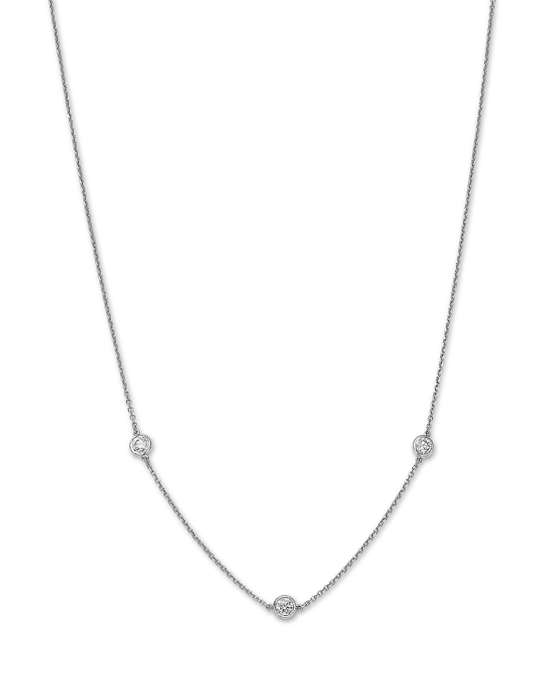 Bloomingdale's Fine Collection Diamond Bezel Station Collar Necklace in 14K Gold, 0.50 tcw