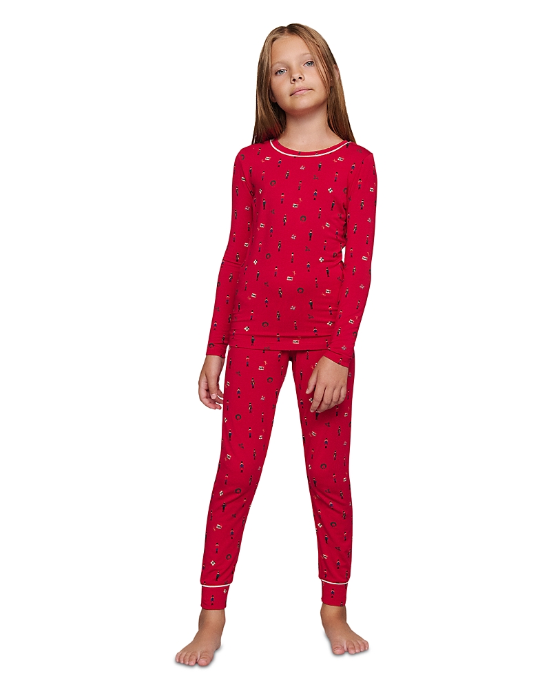 Eberjey Unisex Printed Long Sleeve Pj Set - Little Kid, Big Kid