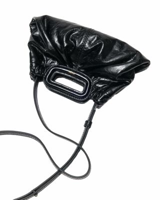 Mini Crackled Leather Clutch