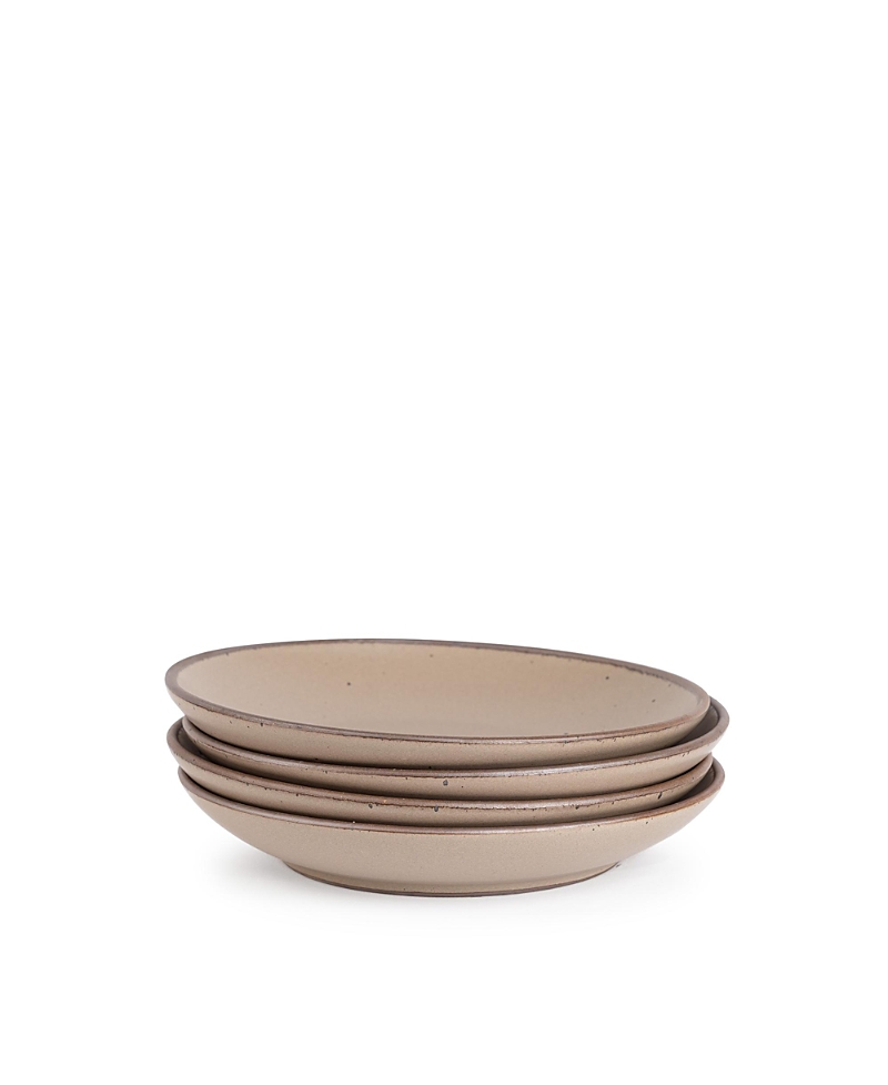 East Fork Pottery East Fork Coupe Plates, Set Of 4 In Brown