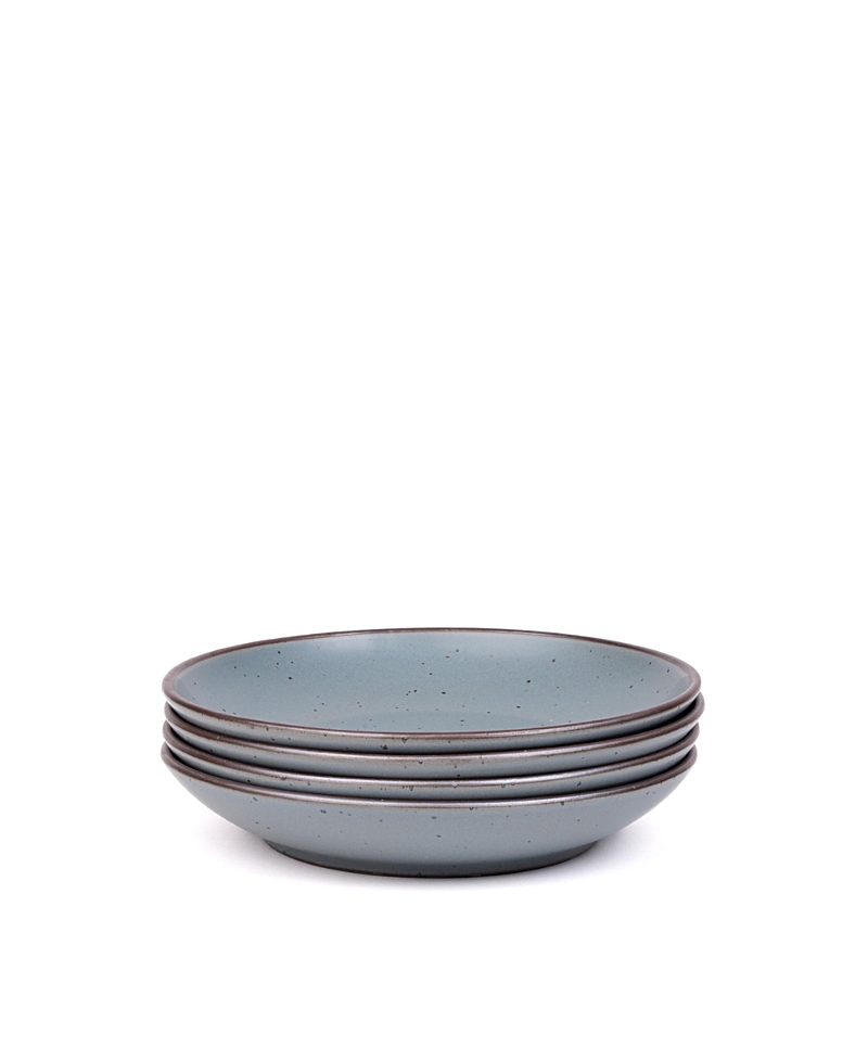 East Fork Pottery East Fork Coupe Plates, Set Of 4 In Gray