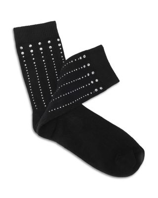 Rhinestone Cotton Socks