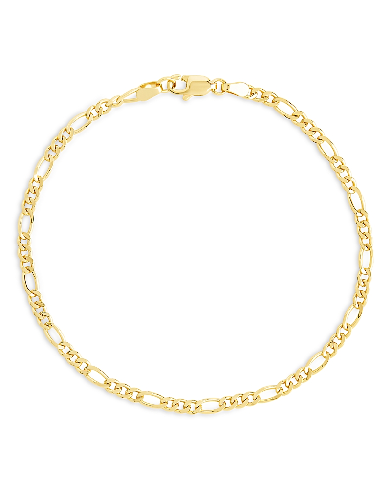Sterling Forever Figaro Chain Bracelet