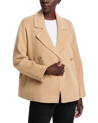 Wool Double Breasted Trench Jacket